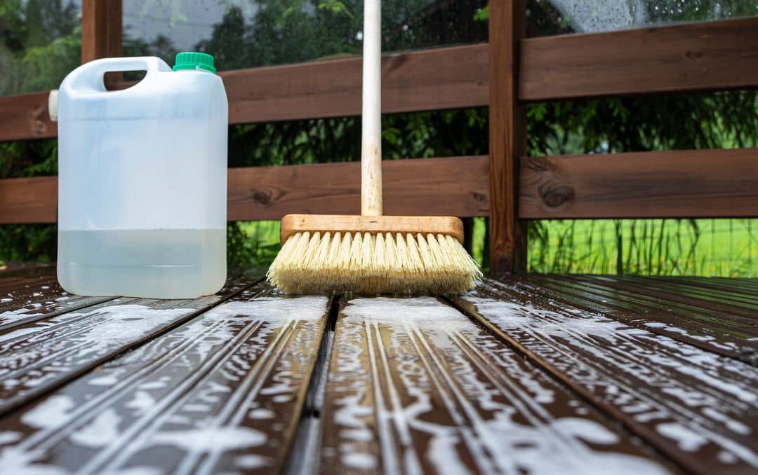 How to soft wash a deck